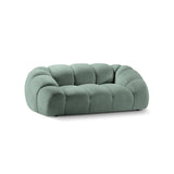 Diana 2-Sitzer Sofa aus Strukturierter Stoff in Minze (Bubble 13), 214x114 cm von Micadoni – Bild 4
