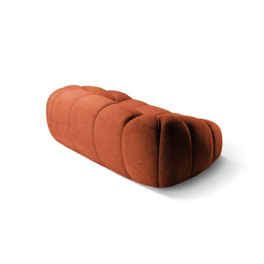 Diana 2-Sitzer Sofa aus Strukturierter Stoff in Terrakotta (Bubble 10), 214x114 cm von Micadoni – Bild 6