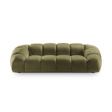 Diana 3-Sitzer Sofa aus Samt in Grün (Salvador 8), 234x114 cm von Micadoni – Bild 1