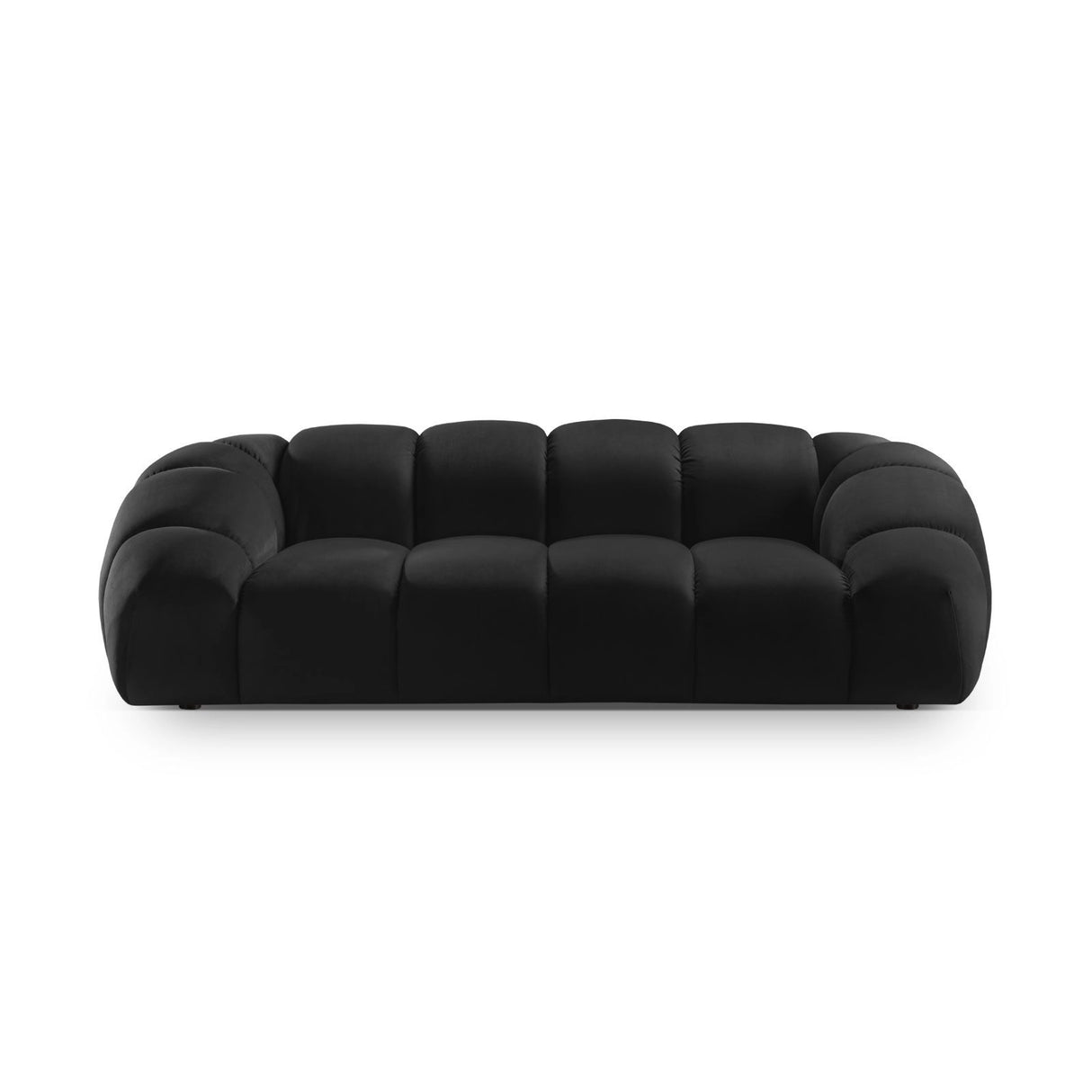 Diana 3-Sitzer Sofa aus Samt in Schwarz (Salvador 19), 234x114 cm von Micadoni – Bild 1