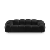 Diana 3-Sitzer Sofa aus Samt in Schwarz (Salvador 19), 234x114 cm von Micadoni – Bild 1