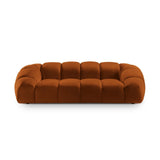 Diana 3-Sitzer Sofa aus Samt in Terrakotta (Salvador 14), 234x114 cm von Micadoni – Bild 1
