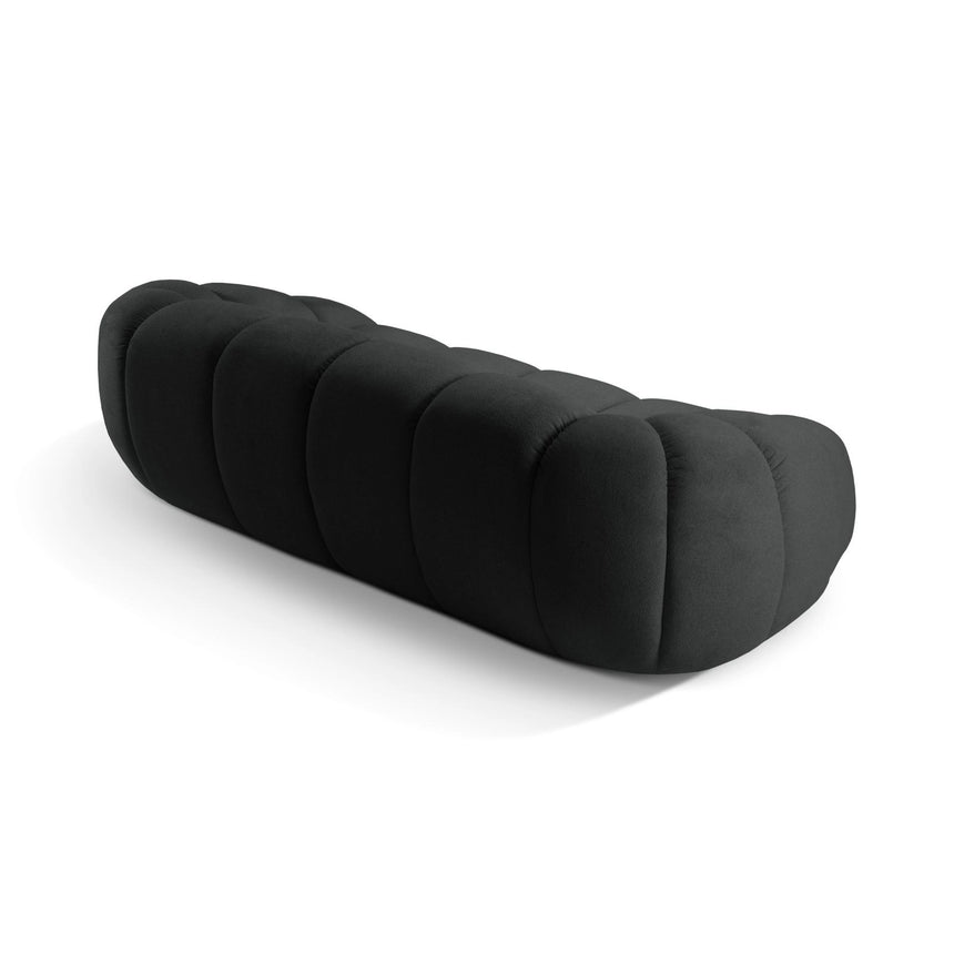 Diana 3-Sitzer Sofa aus Strukturierter Stoff in Anthrazit (Bubble 17), 234x114 cm von Micadoni – Bild 7