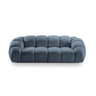 Diana 3-Sitzer Sofa aus Strukturierter Stoff in Blau Jeans (Bubble 15), 234x114 cm von Micadoni – Bild 1