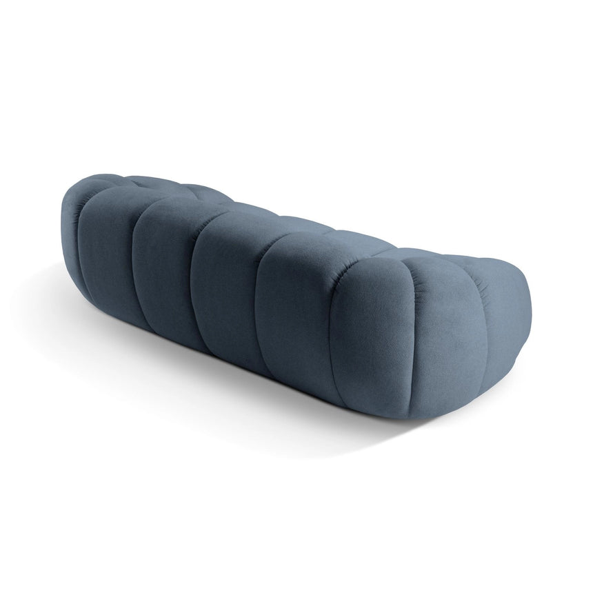 Diana 3-Sitzer Sofa aus Strukturierter Stoff in Blau Jeans (Bubble 15), 234x114 cm von Micadoni – Bild 7