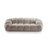 Diana 3-Sitzer Sofa aus Strukturierter Stoff in Dunkelbeige (Bubble 3), 234x114 cm von Micadoni – Bild 1
