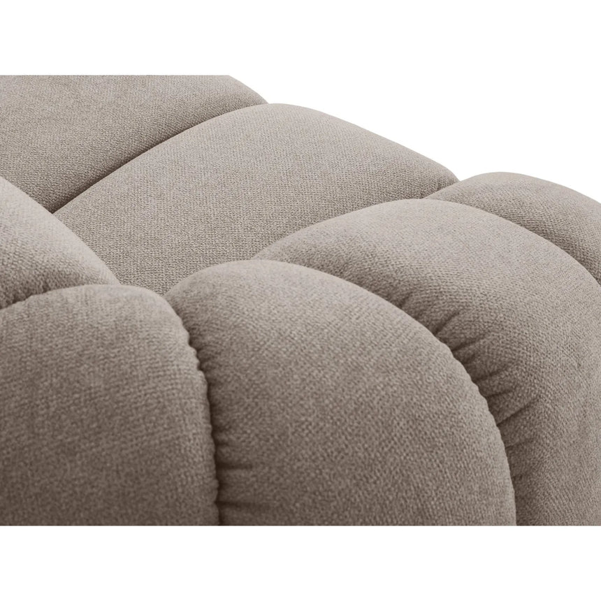 Diana 3-Sitzer Sofa aus Strukturierter Stoff in Dunkelbeige (Bubble 3), 234x114 cm von Micadoni – Bild 8