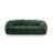 Diana 3-Sitzer Sofa aus Strukturierter Stoff in Grün (Bubble 12), 234x114 cm von Micadoni – Bild 1