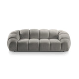Diana 3-Sitzer Sofa aus Strukturierter Stoff in Hellgrau (Bubble 7), 234x114 cm von Micadoni – Bild 1