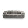 Diana 3-Sitzer Sofa aus Strukturierter Stoff in Hellgrau (Bubble 7), 234x114 cm von Micadoni – Bild 1