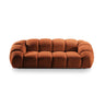 Diana 3-Sitzer Sofa aus Strukturierter Stoff in Terrakotta (Bubble 10), 234x114 cm von Micadoni – Bild 1