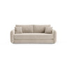 Dormi 3-Sitzer Sofa mit Schlaffunktion, aus Samt oder Strukturstoff, 225x94 cm - ZEN ZONE Furniture