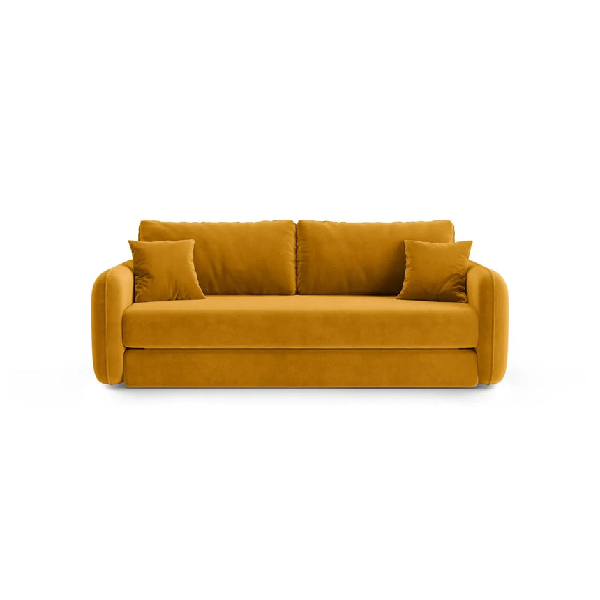 Dormi 3-Sitzer Sofa mit Schlaffunktion, aus Samt oder Strukturstoff, 225x94 cm - ZEN ZONE Furniture