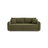 Dormi 3-Sitzer Sofa mit Schlaffunktion, aus Samt oder Strukturstoff, 225x94 cm - ZEN ZONE Furniture