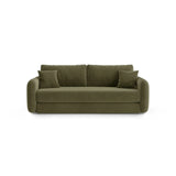 Dormi 3-Sitzer Sofa mit Schlaffunktion, aus Samt oder Strukturstoff, 225x94 cm - ZEN ZONE Furniture
