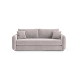 Dormi 3-Sitzer Sofa mit Schlaffunktion, aus Samt oder Strukturstoff, 225x94 cm - ZEN ZONE Furniture