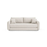 Dormi 3-Sitzer Sofa mit Schlaffunktion, aus Samt oder Strukturstoff, 225x94 cm - ZEN ZONE Furniture