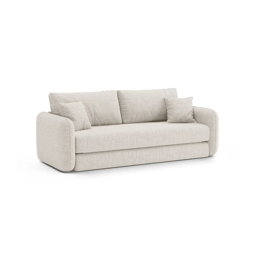 Dormi 3-Sitzer Sofa mit Schlaffunktion, aus Samt oder Strukturstoff, 225x94 cm - ZEN ZONE Furniture