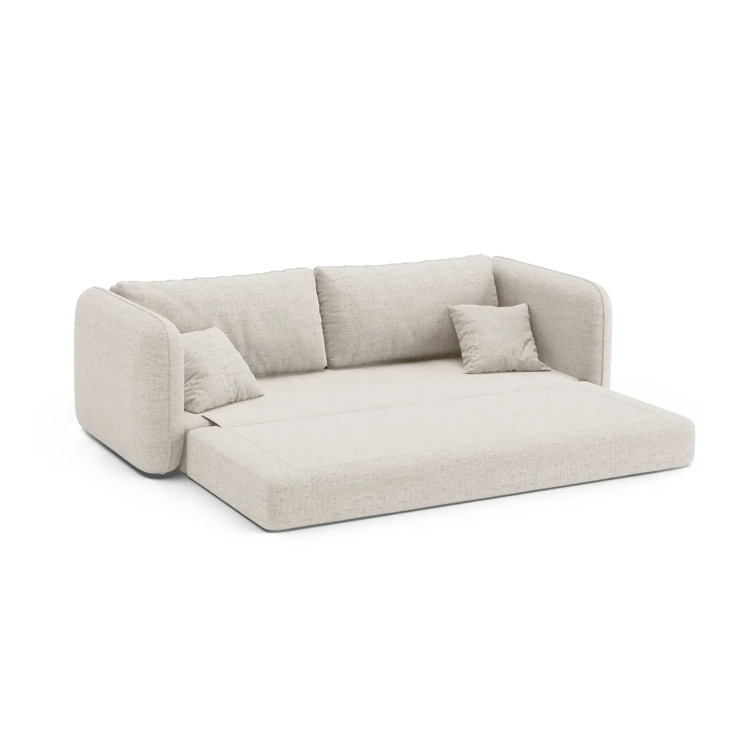 Dormi 3-Sitzer Sofa mit Schlaffunktion, aus Samt oder Strukturstoff, 225x94 cm - ZEN ZONE Furniture
