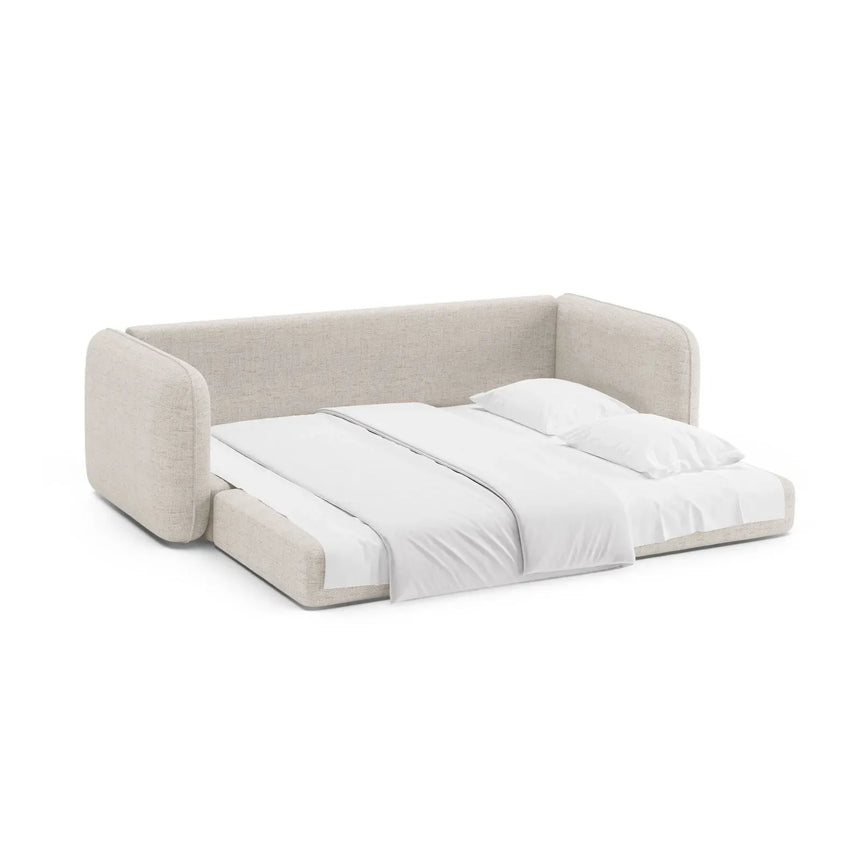 Dormi 3-Sitzer Sofa mit Schlaffunktion, aus Samt oder Strukturstoff, 225x94 cm - ZEN ZONE Furniture