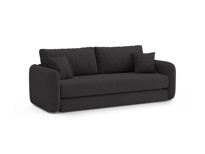 Dormi 3-Sitzer Sofa mit Schlaffunktion, aus Strukturierter Stoff in Anthracite (Moly 97), 225x94 cm von Micadoni – Bild 5