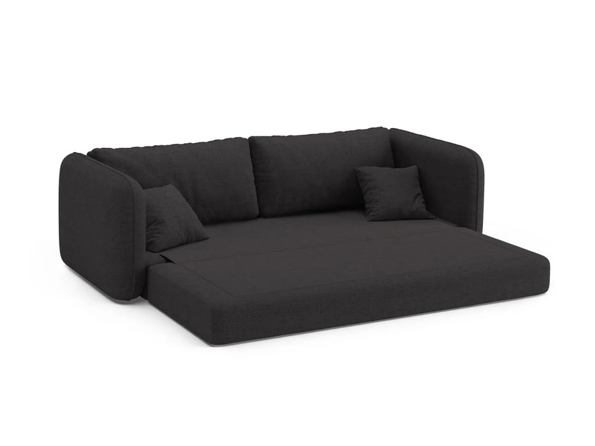Dormi 3-Sitzer Sofa mit Schlaffunktion, aus Strukturierter Stoff in Anthracite (Moly 97), 225x94 cm von Micadoni – Bild 6