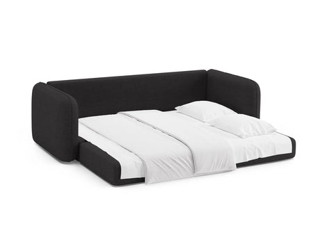Dormi 3-Sitzer Sofa mit Schlaffunktion, aus Strukturierter Stoff in Anthracite (Moly 97), 225x94 cm von Micadoni – Bild 7