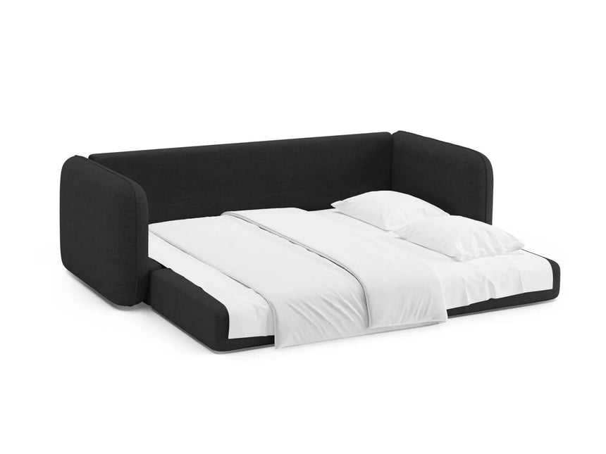 Dormi 3-Sitzer Sofa mit Schlaffunktion, aus Strukturierter Stoff in Anthracite (Moly 97), 225x94 cm von Micadoni – Bild 7