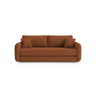 Dormi 3-Sitzer Sofa mit Schlaffunktion, aus Samt oder Strukturstoff, 225x94 cm - ZEN ZONE Furniture