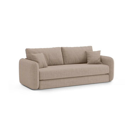 Dormi 3-Sitzer Sofa mit Schlaffunktion, aus Samt oder Strukturstoff, 225x94 cm - ZEN ZONE Furniture
