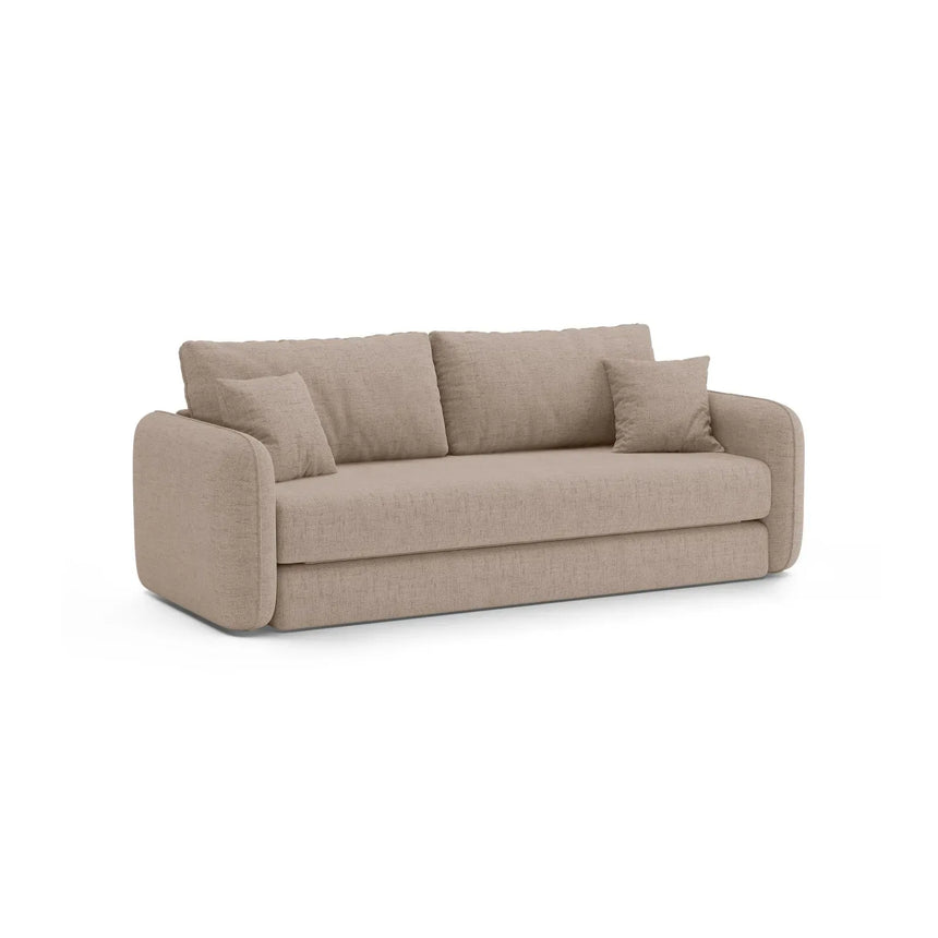 Dormi 3-Sitzer Sofa mit Schlaffunktion, aus Samt oder Strukturstoff, 225x94 cm - ZEN ZONE Furniture