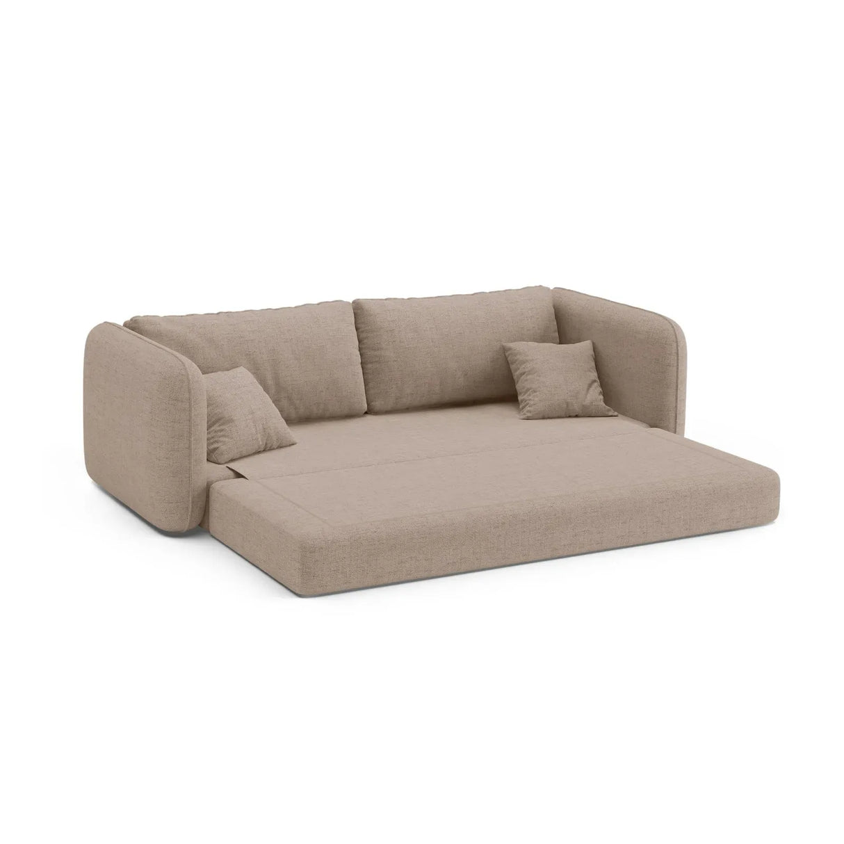Dormi 3-Sitzer Sofa mit Schlaffunktion, aus Samt oder Strukturstoff, 225x94 cm - ZEN ZONE Furniture