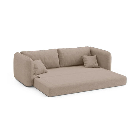 Dormi 3-Sitzer Sofa mit Schlaffunktion, aus Samt oder Strukturstoff, 225x94 cm - ZEN ZONE Furniture