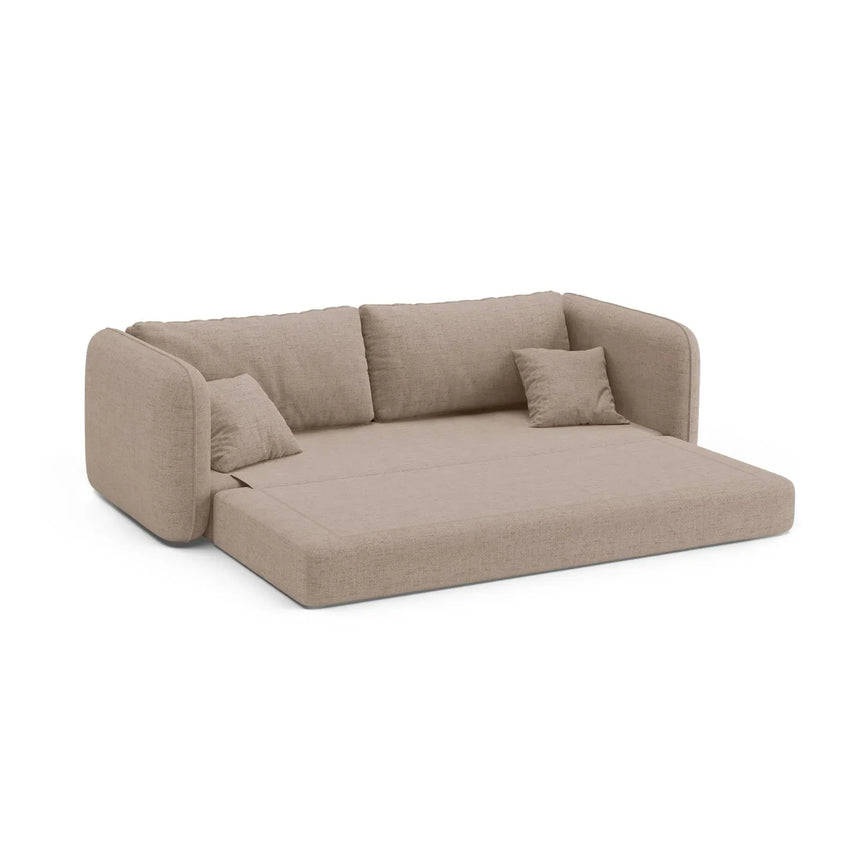 Dormi 3-Sitzer Sofa mit Schlaffunktion, aus Samt oder Strukturstoff, 225x94 cm - ZEN ZONE Furniture