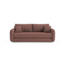Dormi 3-Sitzer Sofa mit Schlaffunktion, aus Samt oder Strukturstoff, 225x94 cm - ZEN ZONE Furniture