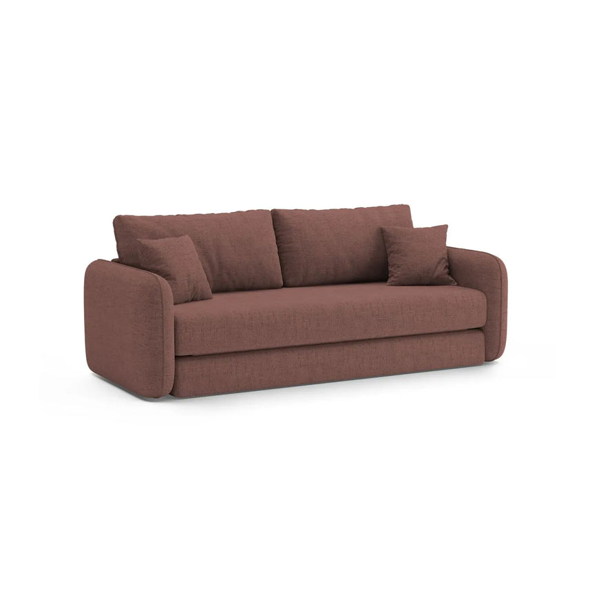 Dormi 3-Sitzer Sofa mit Schlaffunktion, aus Samt oder Strukturstoff, 225x94 cm - ZEN ZONE Furniture