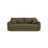 Dormi 3-Sitzer Sofa mit Schlaffunktion, aus Samt oder Strukturstoff, 225x94 cm - ZEN ZONE Furniture