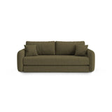 Dormi 3-Sitzer Sofa mit Schlaffunktion, aus Samt oder Strukturstoff, 225x94 cm - ZEN ZONE Furniture