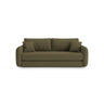 Dormi 3-Sitzer Sofa mit Schlaffunktion, aus Samt oder Strukturstoff, 225x94 cm - ZEN ZONE Furniture
