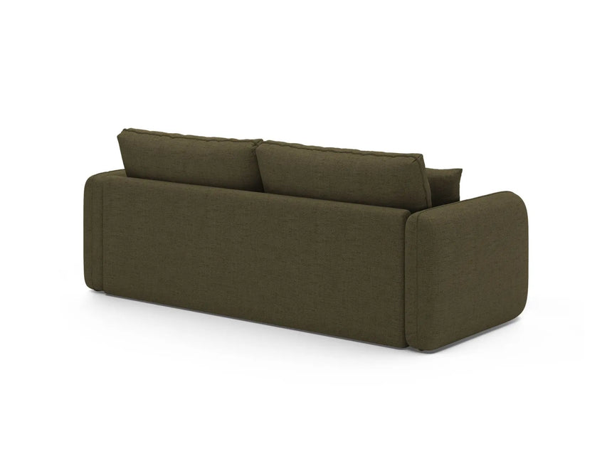 Dormi 3-Sitzer Sofa mit Schlaffunktion, aus Strukturierter Stoff in Grün (Moly 38), 225x94 cm von Micadoni – Bild 8