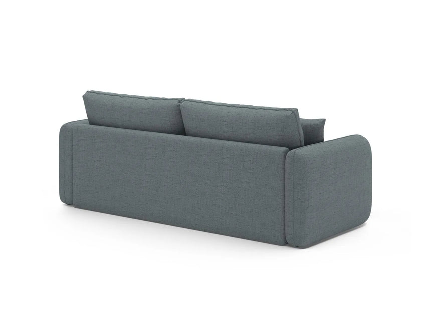 Dormi 3-Sitzer Sofa mit Schlaffunktion, aus Strukturierter Stoff in Hellblau (Moly 74), 225x94 cm von Micadoni – Bild 8