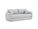Dormi 3-Sitzer Sofa mit Schlaffunktion, aus Strukturierter Stoff in Hellgrau (Moly 70), 225x94 cm von Micadoni – Bild 5