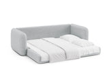 Dormi 3-Sitzer Sofa mit Schlaffunktion, aus Strukturierter Stoff in Hellgrau (Moly 70), 225x94 cm von Micadoni – Bild 7