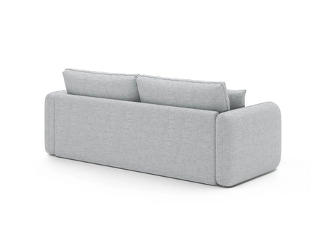 Dormi 3-Sitzer Sofa mit Schlaffunktion, aus Strukturierter Stoff in Hellgrau (Moly 70), 225x94 cm von Micadoni – Bild 8
