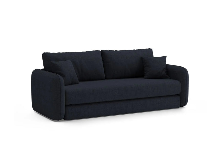 Dormi 3-Sitzer Sofa mit Schlaffunktion, aus Strukturierter Stoff in Königsblau (Moly 79), 225x94 cm von Micadoni – Bild 5