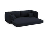 Dormi 3-Sitzer Sofa mit Schlaffunktion, aus Strukturierter Stoff in Königsblau (Moly 79), 225x94 cm von Micadoni – Bild 6
