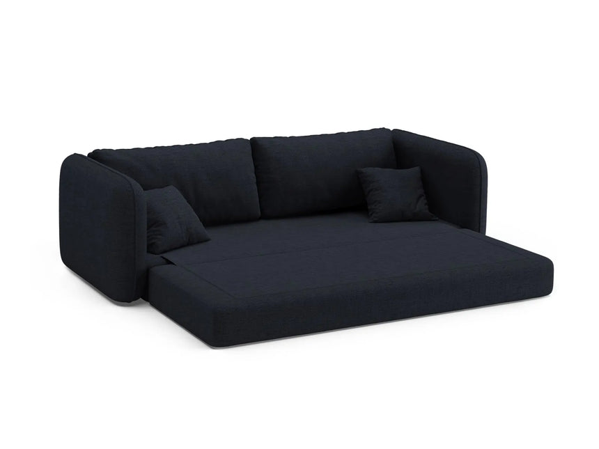 Dormi 3-Sitzer Sofa mit Schlaffunktion, aus Strukturierter Stoff in Königsblau (Moly 79), 225x94 cm von Micadoni – Bild 6