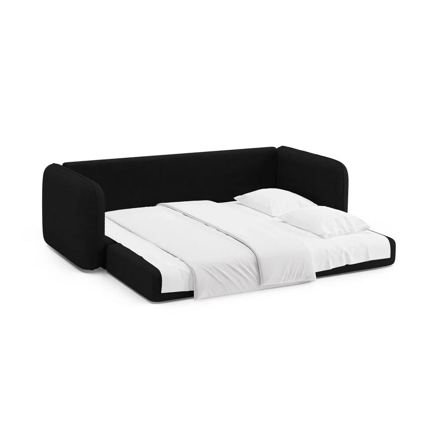 Dormi 3-Sitzer Sofa mit Schlaffunktion, aus Samt oder Strukturstoff, 225x94 cm - ZEN ZONE Furniture
