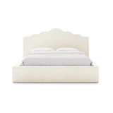 Dream Bett mit Kopfteil und Stauraum aus Samt in Elfenbein (Magic Velvet 2256), 140x200 cm von Micadoni – Bild 3
