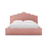 Dream Bett mit Kopfteil und Stauraum aus Samt in Elfenbein / Pink (Magic Velvet 2256,Magic Velvet 2257), 140x200 cm von Micadoni – Bild 3